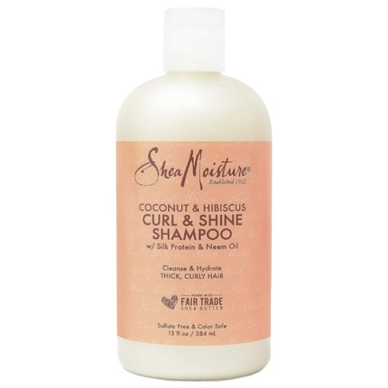 SheaMoisture Coconut & Hibiscus Curl & Shine Shampoo for Thick, Curly Hair 384ml