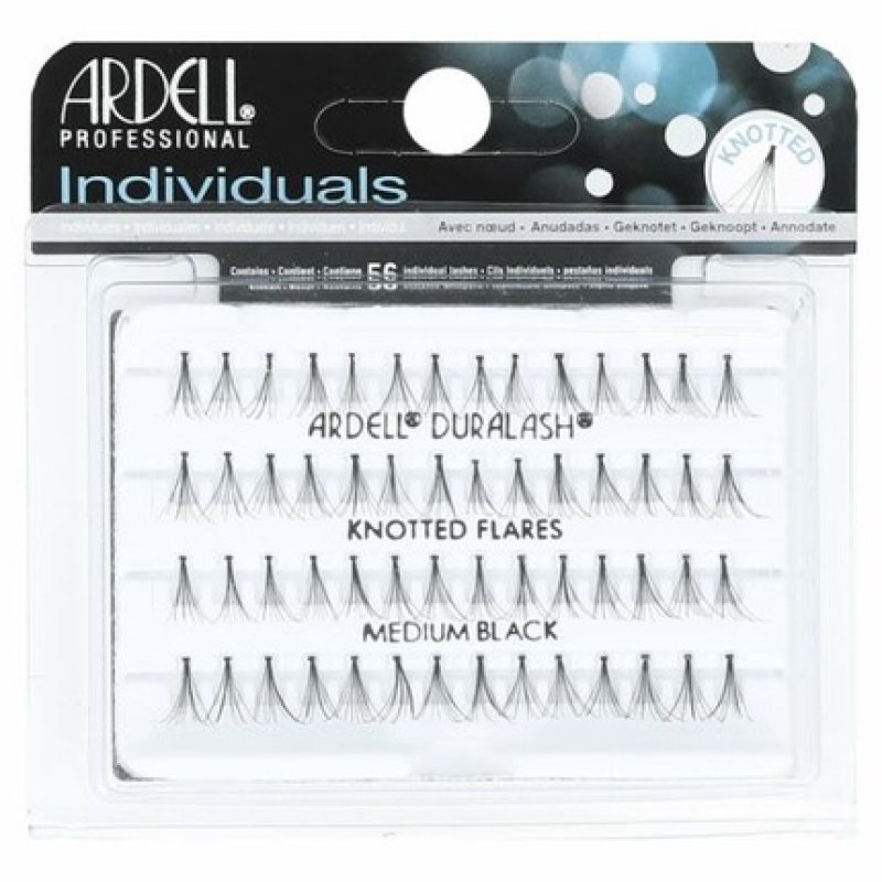 Ardell Individual Natural False Eyelashes Knotted Flares Medium Black