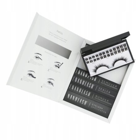 DIY Eyelash Extensions Starter Kit Cluster Lashes with Bonder, Sealer, Remover, Applicator Home Lash Extensions Kit