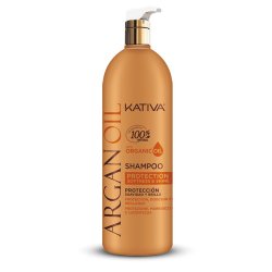 KATIVA Argan Oil Shampoo 1000 ml Shampoing Professionnel Femmes