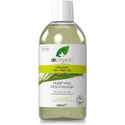 Dr Organic Organic Tea Tree Mouthwash Natural Vegan Cruelty Free Paraben and SLS Free 500ml