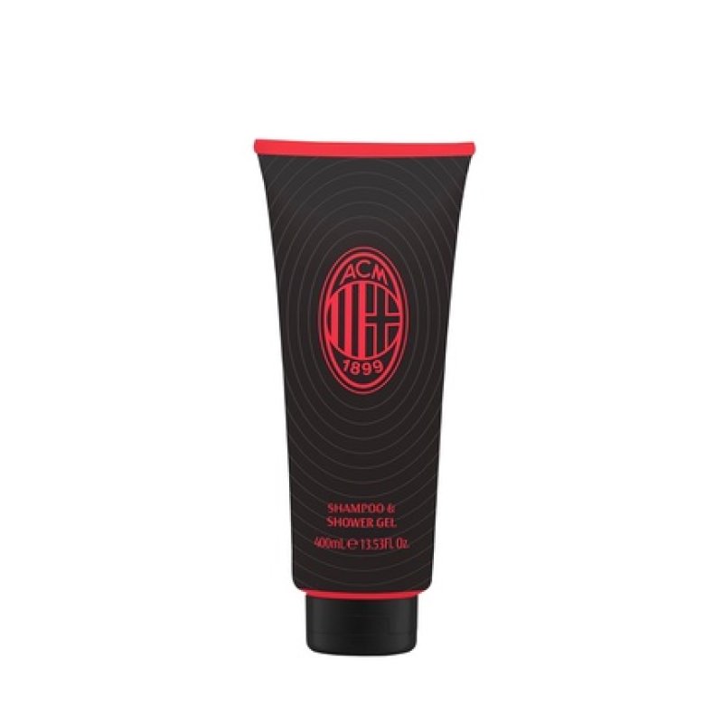 Milan Shampoo & Shower Gel for Men Woody and Spicy Scent Elegant Packaging by Rossonero Made in Italy 400ml