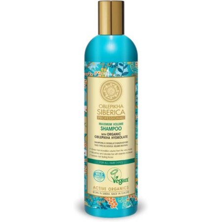 Natura Siberica Professional Oblepikha Maximum Volume Shampoo for All Hair Types 400ml