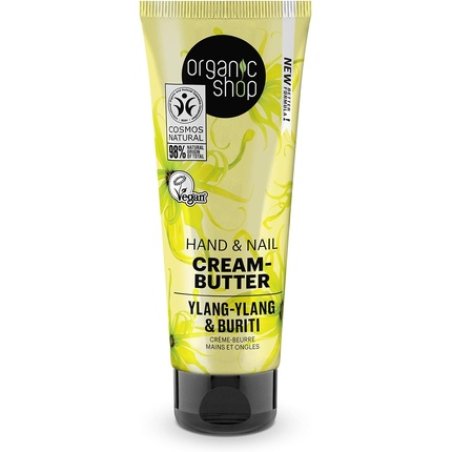 Organic Shop Hand and Nail Cream Butter Ylang-ylang and Burity 75ml