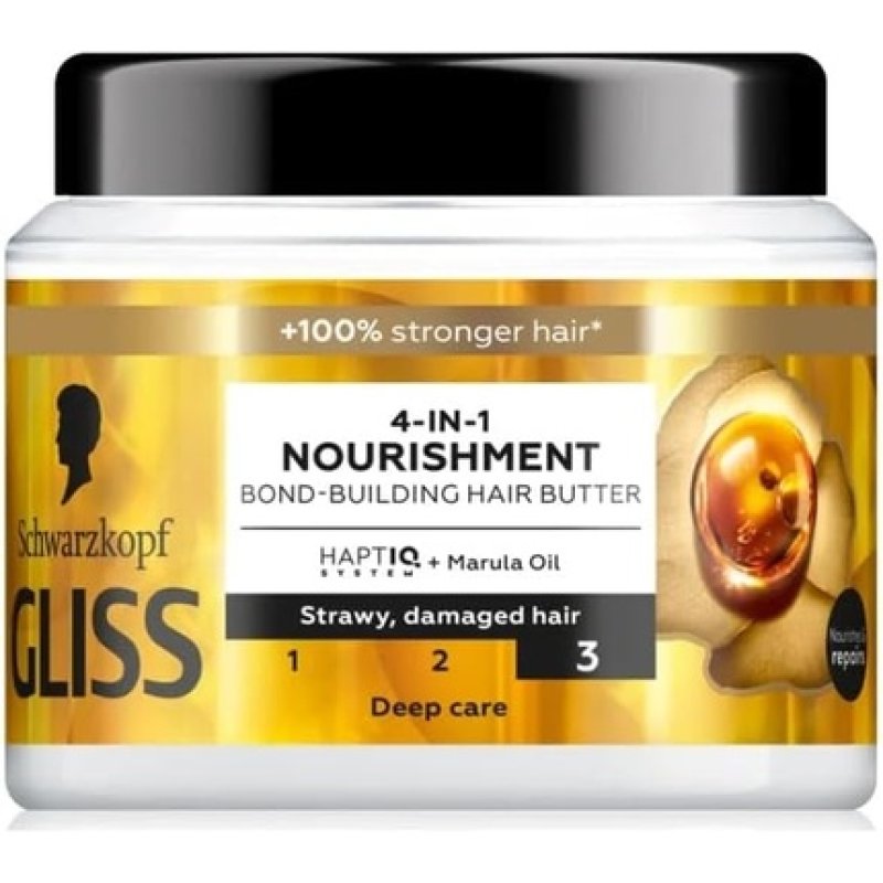 Schwarzkopf Gliss 4-in-1 Nourishment Bond-Building Hair Butter with Marula Oil 400ml