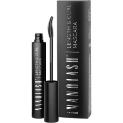 Nanolash Length & Curl Mascara 10ml - Lengthening and Curling Mascara for Perfectly Long and Curled Eyelashes, Black
