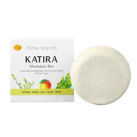 Katira Bar Solid Shampoo Strengthening and Moisturizing Anti-Frizz Curly Method Shampoo Sulfate Paraben Silicone Free