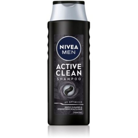 NIVEA MEN Active Clean Shampoo Cleanses Deeply and Strengthens Hair