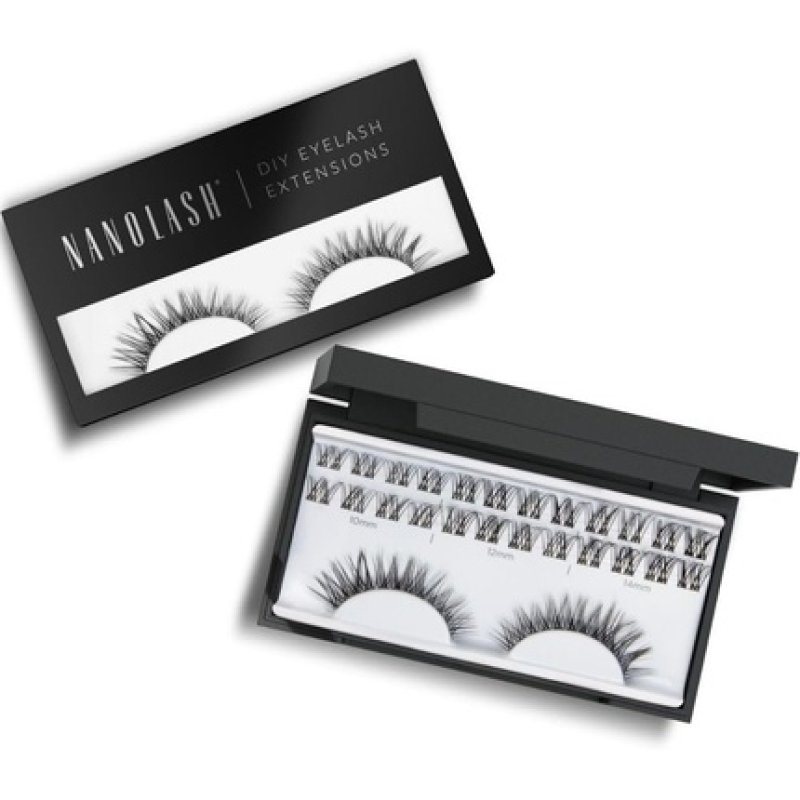 Nanolash DIY Eyelash Extensions Cluster Lashes - Individual False Lashes for Home Use (CHARM)