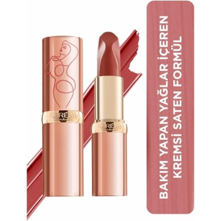 L'Oréal Paris Color Riche Satin Smooth Lipstick Moisturizing Pure Pigment Lip Color with Omega 3 and Vitamin E 1 Count