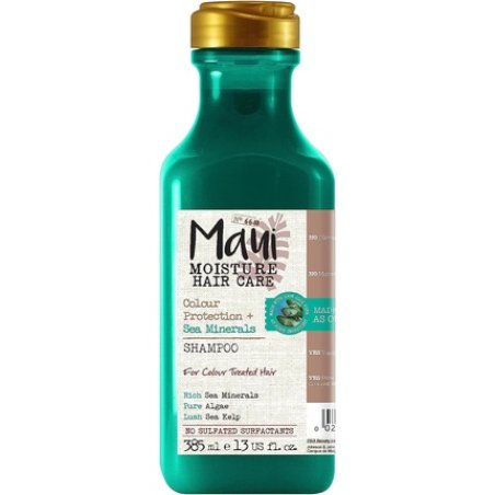Maui Moisture Color Protection Sea Minerals Shampoo 385ml - Intensive Hair Care with Valuable Sea Minerals for