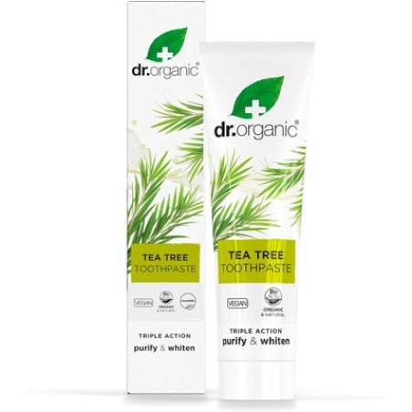 Dr Organic Organic Tea Tree Toothpaste Natural Vegan Cruelty Free Paraben & SLS Free 100ml