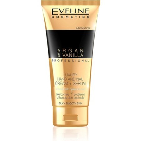 Eveline Cosmetics Argan & Vanilla Luxurious Moisturising Repair Hand and Nail Cream 100ml