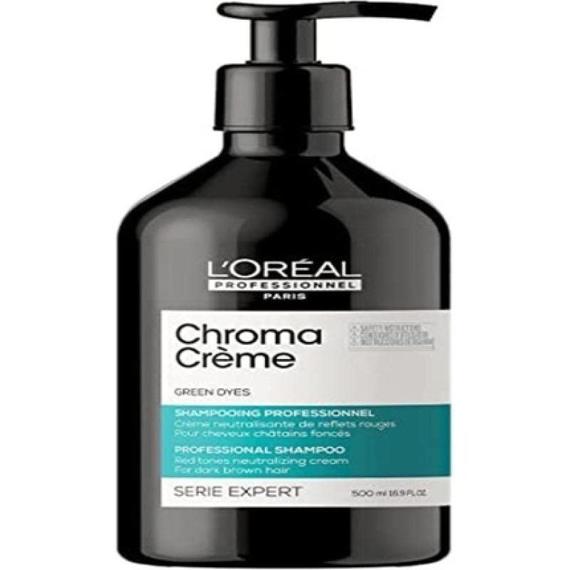 L'Oréal Professionnel Chroma Cream Matte Shampoo 500ml for Dark Brown to Black Hair