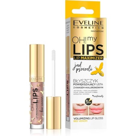 Eveline Cosmetics Oh! My Lips Volumizing Lip Gloss Maximizer with Bee Venom and Hyaluronic Acid 4.5ml