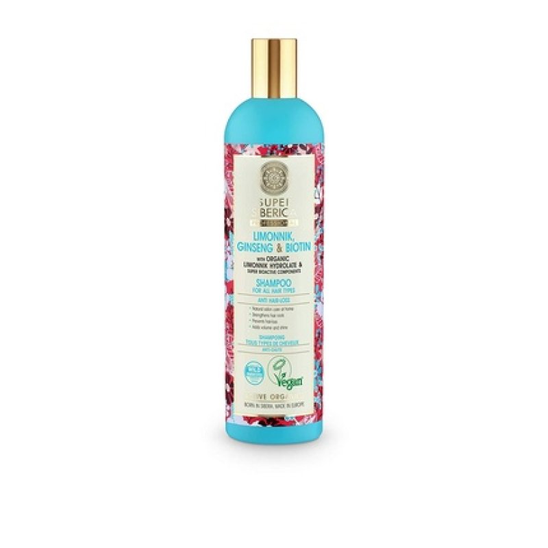 Natura Siberica Super Limonnik Ginseng & Biotin Natural Shampoo 13.53 fl oz