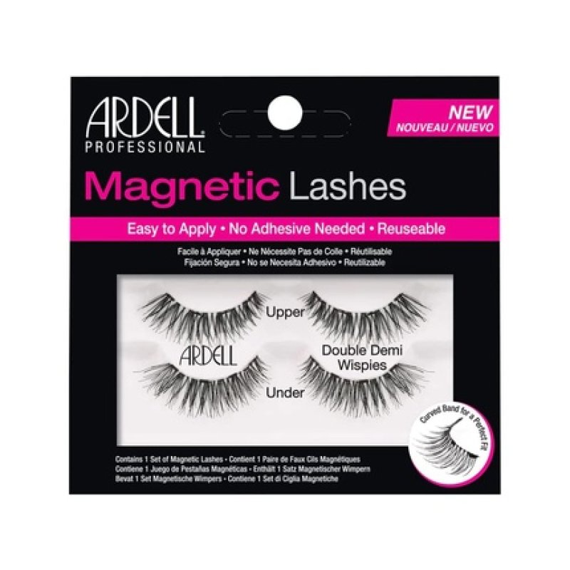 ARDELL Magnetic Strip Double Demi Wispies Real Hair Magnetic False Eyelashes