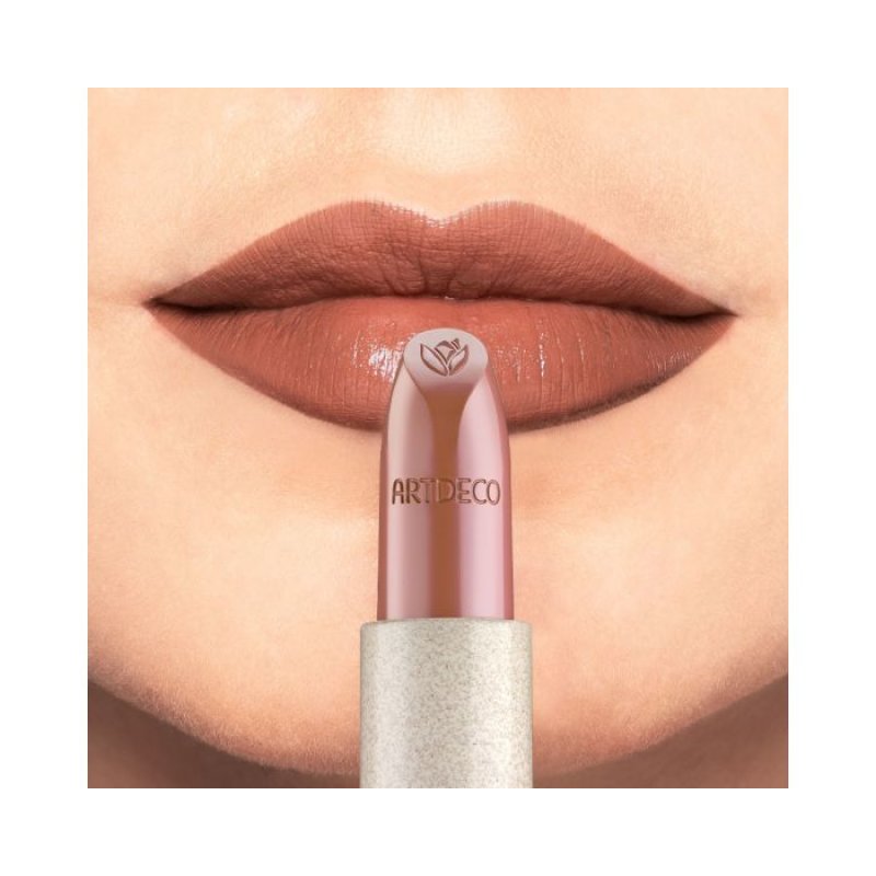 Natural Cream Lipstick Silky Gloss Nourishing for Sensitive Lips No.632 Hazelnut