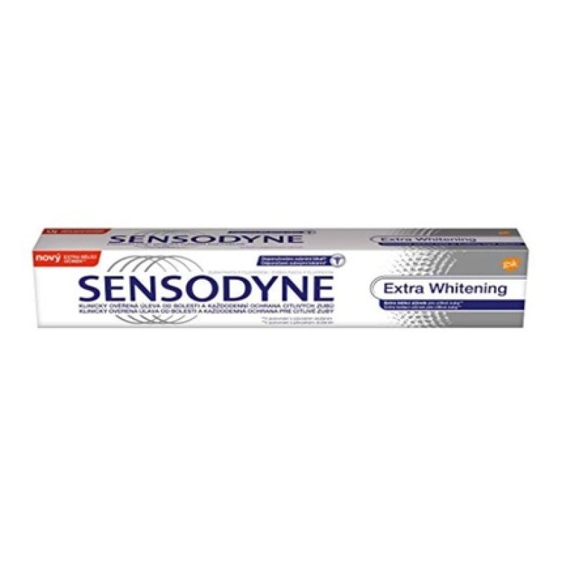 Sensodyne Extra Whitening Toothpaste for Sensitive Teeth with Fluoride 4oz - Pack of 2