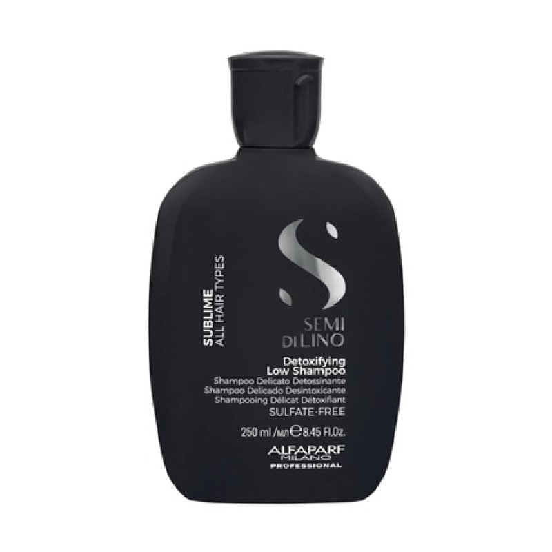 ALFAPARF MILANO Semi Di Lino Detoxifying Low Shampoo Clarifying Shampoo for Build Up & Other Impurities Gentle Hard