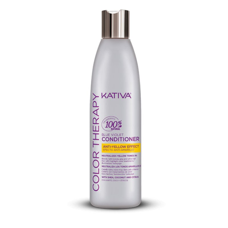 KATIVA Color Therapy Anti Yellow Effect Conditioner Après-shampoing non-professionnel 250 ml Femmes