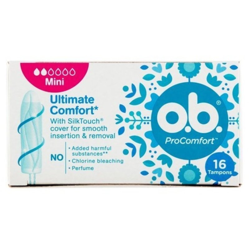 O.B. ProComfort Mini Dynamic Fit Tampons with Silk Touch Cover