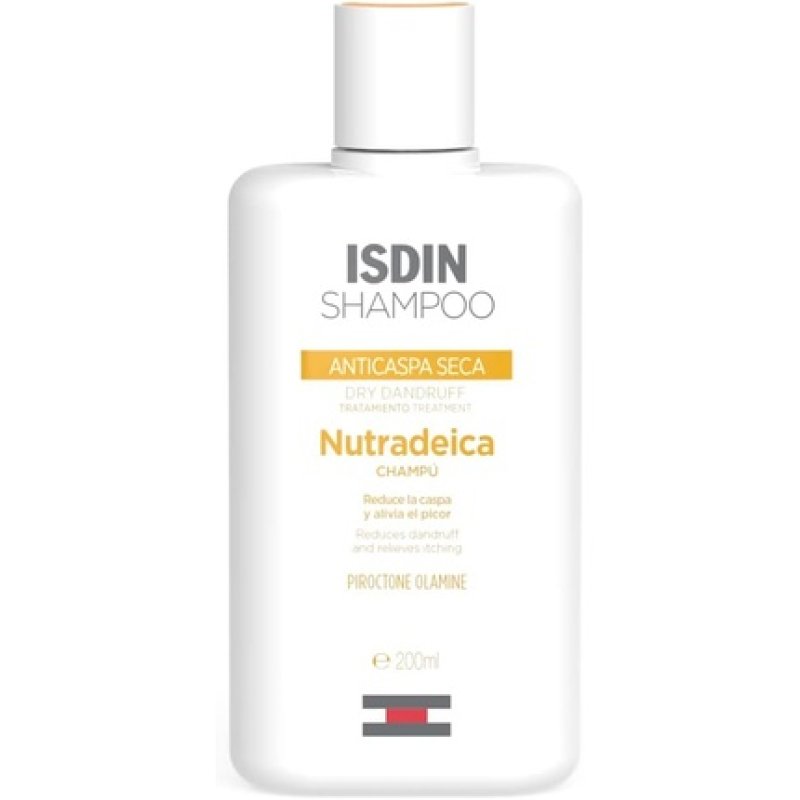 Isdin Nutradeica Dry Anti-Dandruff Shampoo Reduces Dandruff and Relieves Itchy Scalp 200ml