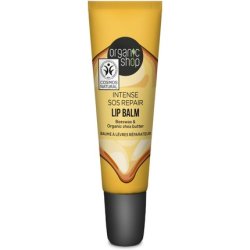 Organic Shop SOS Repair Lip Balm Collagen Filler with Beeswax and Shea Butter 10ml