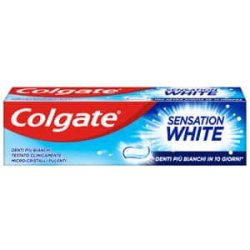 Colgate Sensation White Toothpaste 75ml - Clinically Tested Whitening Bleach - 10 Day Bleach - White Teeth with Active