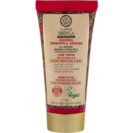 Natura Siberica Super Krasnika Amaranth & Arginine Care Cream for Coloured Hair 50ml