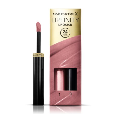 Max Factor Lipfinity Lip Colour, 001 Pearly Nude, 2.3ml/1.9g