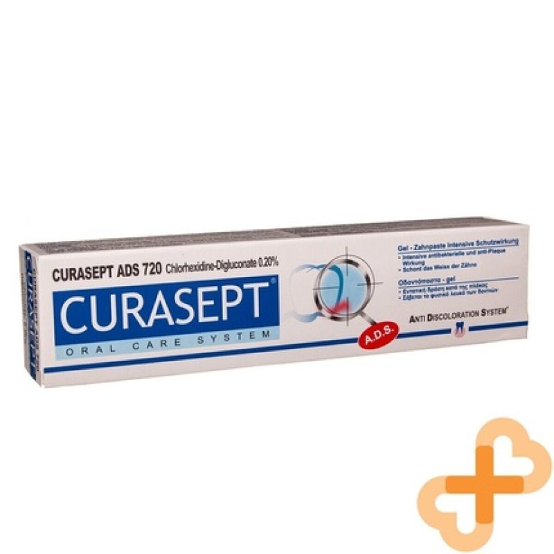 CURASEPT Ads 720 Toothpaste with 0.20% Chlorhexidine 75ml - Discoloration Protection