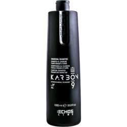 ECHOSLINE Karbon 9 Charcoal Shampoo for Stressed Hair 1000ml