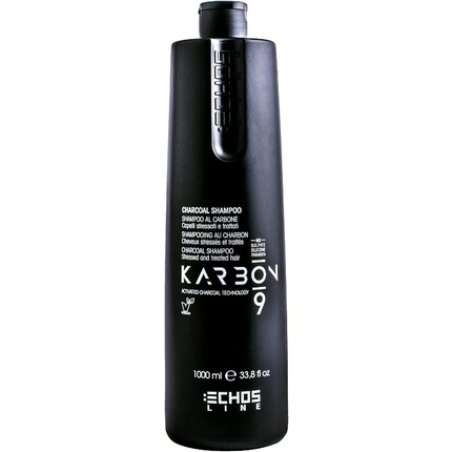 ECHOSLINE Karbon 9 Charcoal Shampoo for Stressed Hair 1000ml