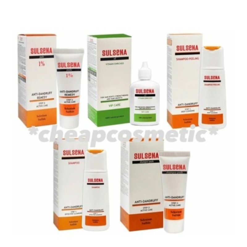 Sulsena Anti-Dandruff Care Line Shampoo, Peeling, Paste