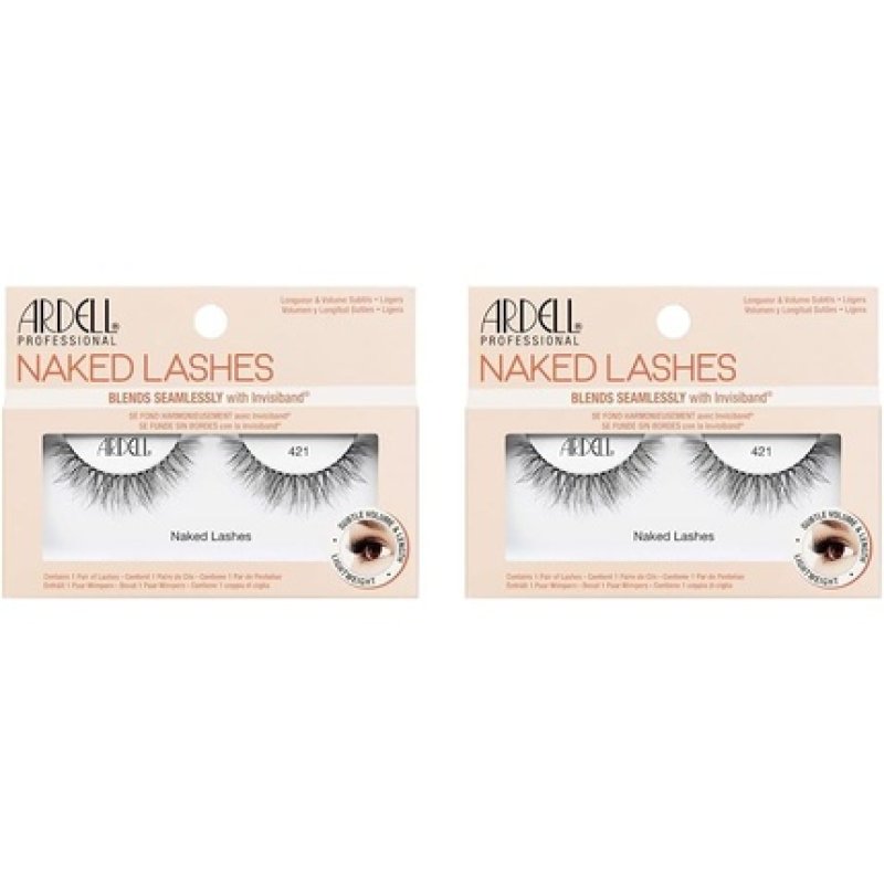 Ardell Naked Lashes Real Hair Eyelashes Original Unmistakable Look Style 421