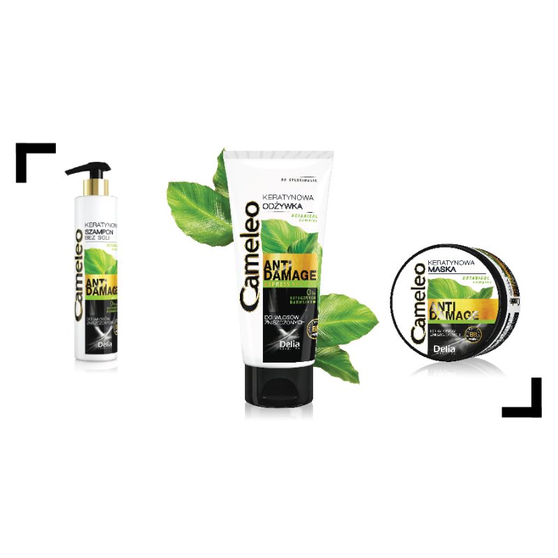 Cameleo Keratin Mask for Extremely Damaged Hair Regenerating Nourishing Moisturising Repair Treatment Biomimetic