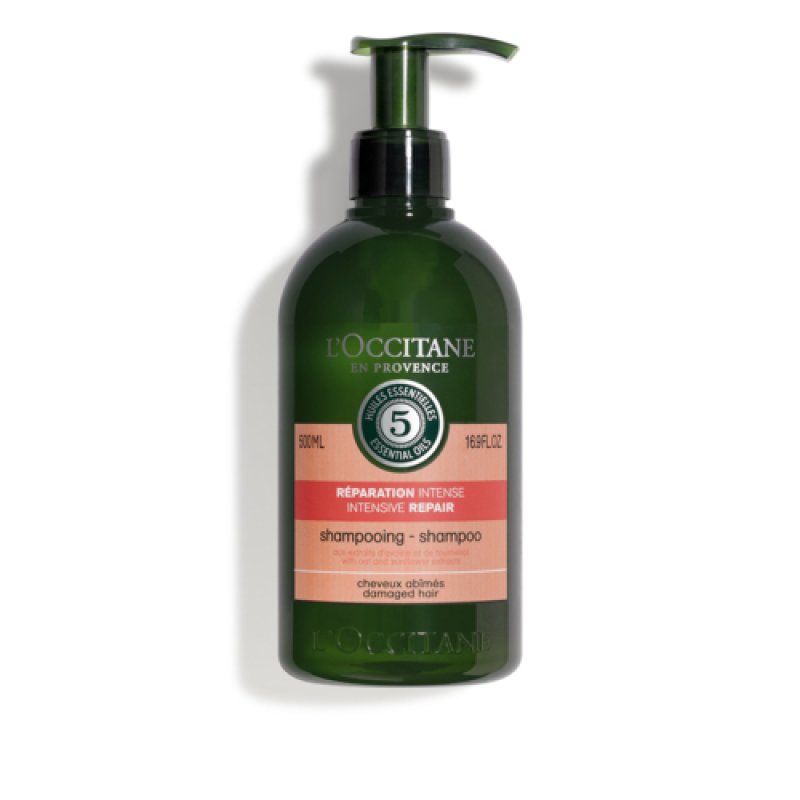 L'Occitane Intensive Repair Shampoo Silicone-Free Shampoo 3x Stronger Hair Strengthens Brittle Hair Reveals Shine with