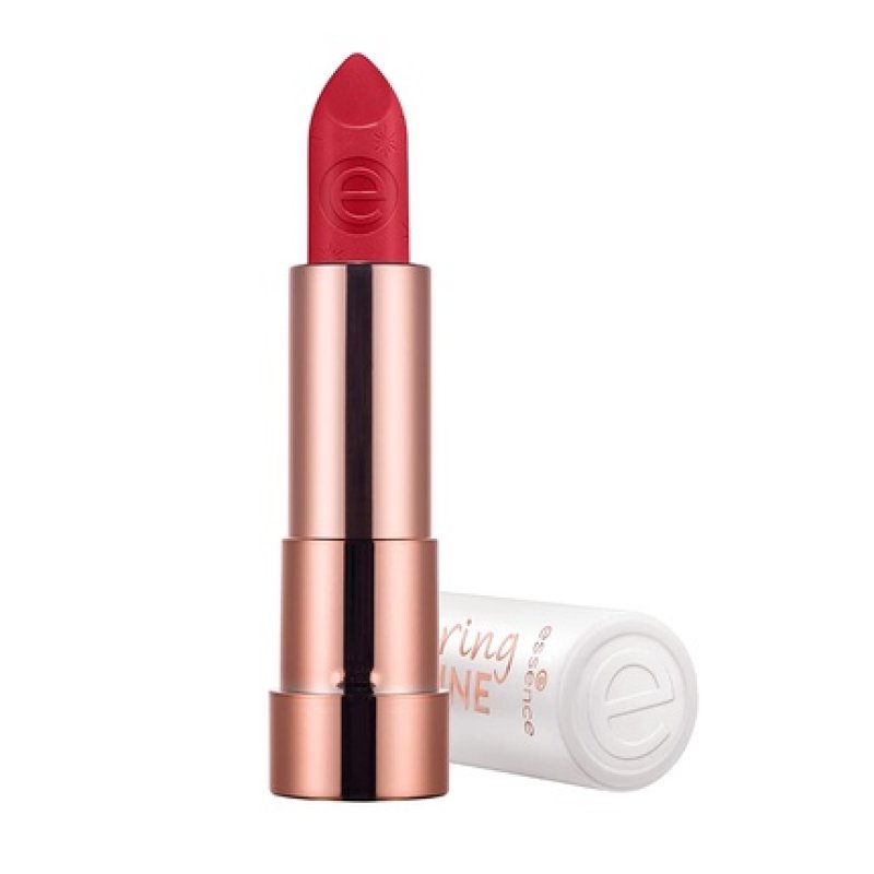 Essence Caring Shine Vegan Collagen Lipstick No 205 My Love Red