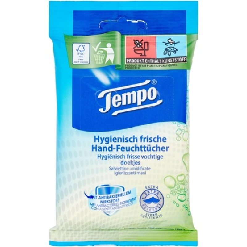 Tempo Fresh To Go Wipes 10 Tissues