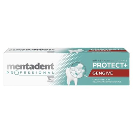 Mentadent Professional Gum Protect Toothpaste fights the causes of gum inflammation with biocompatible minerals and