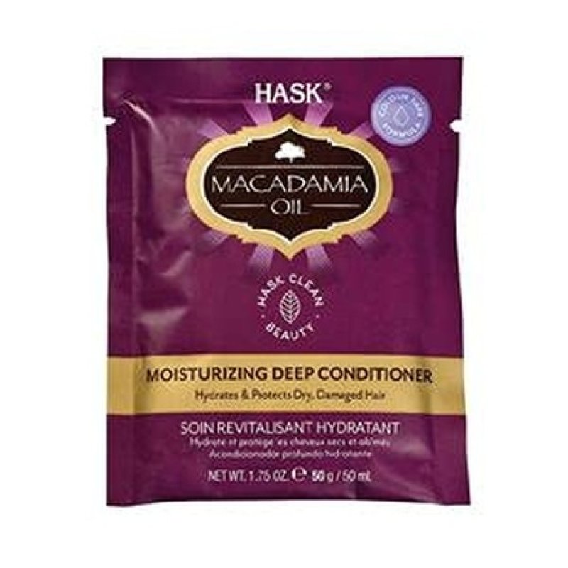 Hask Macadamia Oil Moisturizing Deep Conditioning Treatment Packet 1.75 Ounce