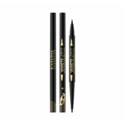 Eveline Variete 2in1 Double Effect Waterproof Eyeliner Eye Pencil Ultra Black