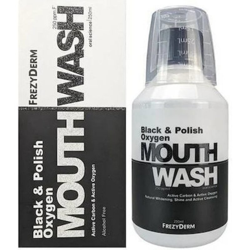 Frezyderm Black Polish Oxygen Mouthwash - 250ml