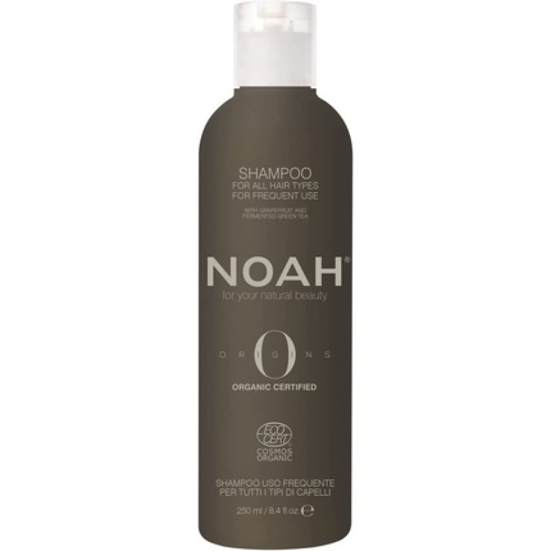NOAH Origins COSMOS ORGANIC Frequent Use Shampoo 250ml - Formulated and Made in Italy - Cruelty Free Nickel Tested