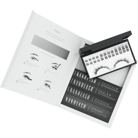 Nanolash DIY Eyelash Extensions Starter Kit with Bonder, Sealer, Remover, Applicator - Divine
