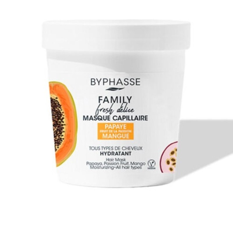 Haar Byphasse Unisex Family Fresh Delice Mask All Hair Types 250 Ml