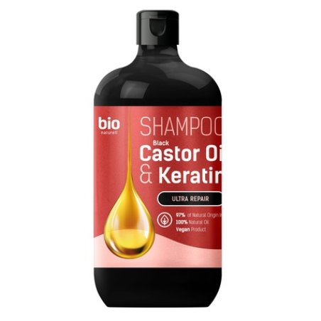 Bio Naturell Ultra Repair Shampoo For Hair With Castor Oil And Keratin, 946ml