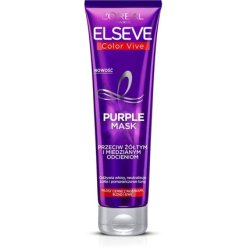 L'Oréal Paris Elseve Color-Vive Purple Mask for Blonde, Gray, and Striped Hair Color-Protecting and Moisturizing 150ml
