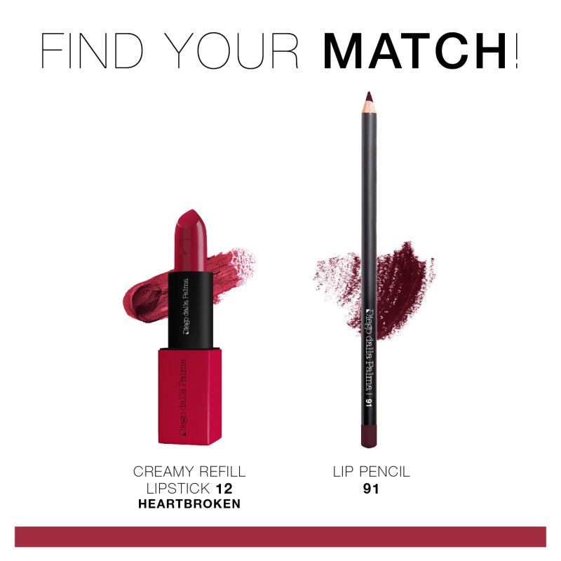 Diego dalla Palma Il Rossetto Creamy Refill 3,5 g 12 heartbroke Brillant